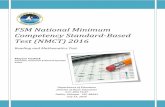 FSM National Minimum Competency Standard-Based Test …