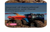 Development Extension and Rural Journal of Agricultural