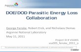 DOE/DOD Parasitic Energy Loss Collaboration