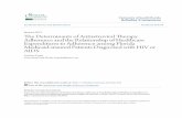 The Determinants of Antiretroviral Therapy Adherence and ...