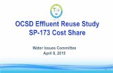 OCSD Effluent Reuse Study SP-173 Cost Share