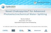 Novel Chalcopyrites for Advanced Photoelectrochemical ...