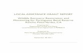 LOCAL ASSISTANCE GRANT REPORT Wildlife Recovery ...