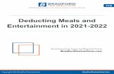 Deducting Meals and Entertainment in 2021-2022