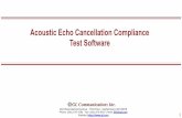 Acoustic Echo Cancellation Compliance Test Software