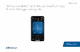 Beltone HearMax and Beltone HearPlus app Tinnitus Manager