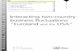 Interacting two-country business fluctuations: “Euroland USA”