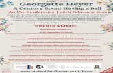 Programme: Georgette Heyer A Century Spent Having a Ball
