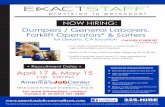 Dumpers / General Laborers, Forklift Operators* & Sorters