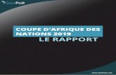COUPE D’AFRIQUE DES NATIONS 2019 LE RAPPORT