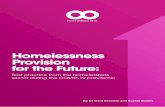 Homelessness Provision for the Future