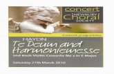 concert 'NEWBURY ' Choral SOCIETY Concert programme HAYDN