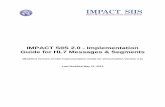 IMPACT SIIS 2.0 - Implementation Guide for HL7 Messages ...