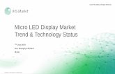 Micro LED Display Market Trend & Technology Status