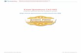 Exam Questions CAS-003