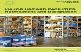 Major hazard facilities: Notifications and Designation