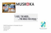 PMCN Presentation to Muskoka Tourism