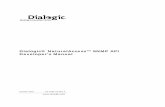 Dialogic® NaturalAccess™ SNMP API Developer's Manual