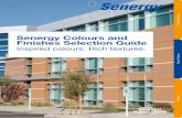 Senergy Colours and Finishes Selection Guide