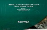 REHAU in-situ Borehole Thermal Performance Testing