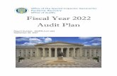 SIGPR Fiscal Year 2022 Audit Plan