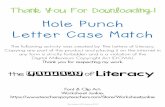 Hole Punch Letter Case Match
