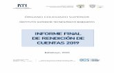 INFORME FINAL DE RENDICIÓN DE CUENTAS 2019