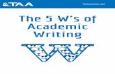 The 5 W's of Academic