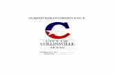 SUBDIVISION ORDINANCE - City of Collinsville