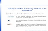 Stability evaluation of a railway timetable at the station ...