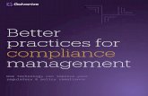 Better Compliance Management - FStech