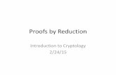 Proofs by Reduction - UMD