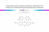 Automation of the sample purification method for the ...