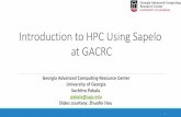 Introduction to HPC Using Sapelo at GACRC