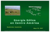 Energía Eólica en Centro América