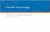 Content Testing Program - eHealth Exchange