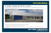 FOR SALE/TO LET Units 9, 10, 11, - loveday