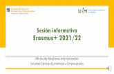 Reunión informativa Erasmus+ 2021/22