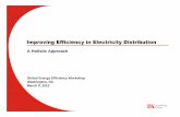 Improving Efficiency in Electricity Distribution