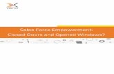 Sales Force Empowerment: Closed Doors and Opened Windows?