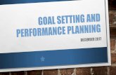 Goal setting and performance planning