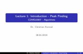 Lecture 1: Introduction - Peak Finding - COMS10007 ...