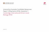 Interactive Example Candidate Responses Paper 3 (May/June ...