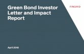 Green Bond Investor Letter and Impact Report