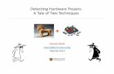 Detecting Hardware Trojans: A Tale of Two Techniques