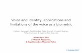 Voice and Identity: applications and limitations of the ...