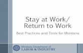 Stay at Work/ Return to Work - safetyfestmt.dli.mt.gov