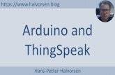 Arduino and ThingSpeak - halvorsen.blog