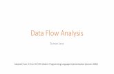 Data Flow Analysis - Columbia University