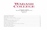 Wabash College Health, Safety, and Security Handbook 2014-15